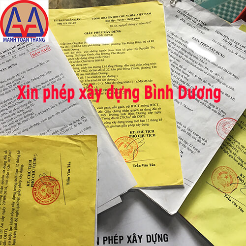 Hồ sơ xin phép xây dựng tại Thuận An